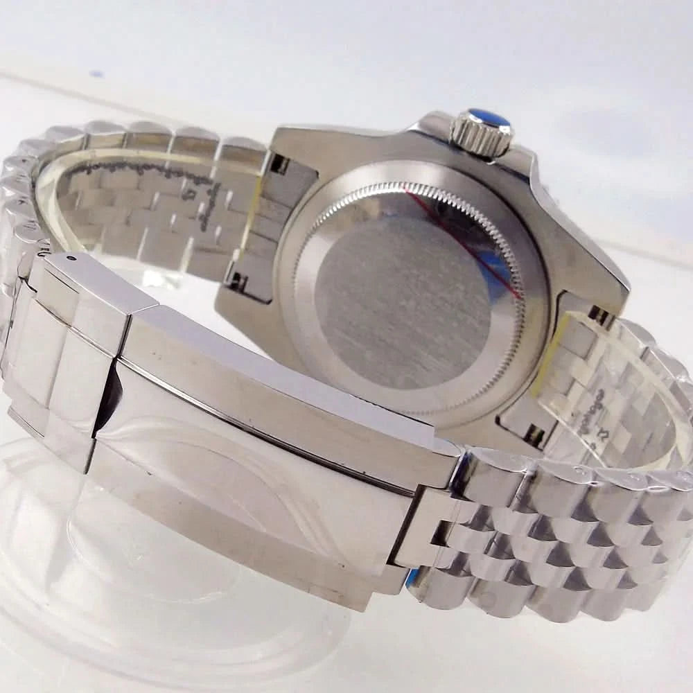 Tandorio NH35A Date Stainless Steel 40mm Dive Automatic Men Watch Sapphire Crystal Rotating Bezel Luminous Mechanical Wristwatch - M & M Global