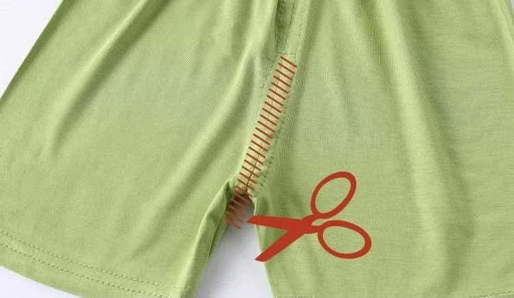 Children's Pajamas Modal Short-sleeved Suit Summer Pajamas Children's Clothing High Waist Belly Protection Home Clothes - M & M Global