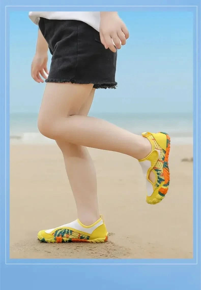 Swimming Beach Sneakers Children Diving Surfing Boating Wading Sports Shoes Kids Aqua Barefoot Water Shoes Quick-Dry Boys Girls - M & M Global