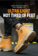Men Safety Boots Waterproof Work Safety Shoes Anti-puncture Steel Toe Non Slip Work Sneakers Outdoor Male Indestructible Boots