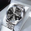 OLEVS Men's Watches Causal Fashion Original Quartz Watch for Man Waterproof Stainless Steel Luminous Date Week Trend Dress Reloj - M & M Global