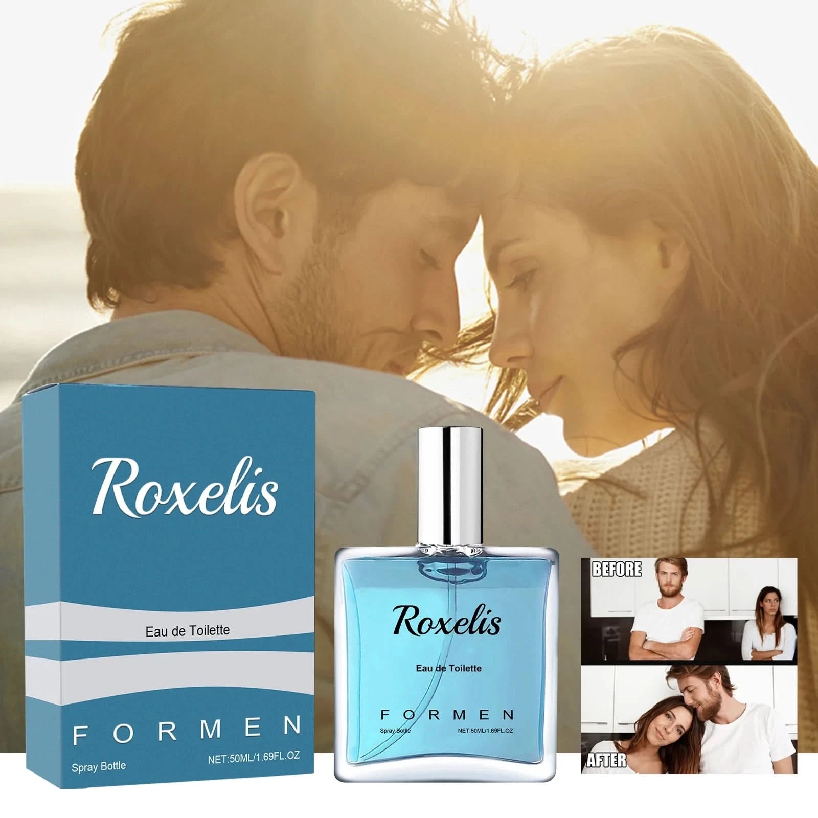 Roxelis Pheromone Light Perfume Spray For Men Lasting Fragrance Scent Of Fresh Natural Elegant Release Charming Dating Perfume - M & M Global