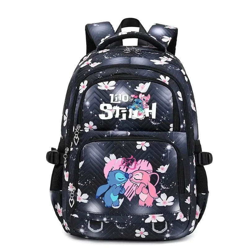 Lilo Stitch Large Capacity Backpack Daypack Lightweight Schoolbag Casual Travel Knapsack for Women Girls Pen Lunch Bags - M & M Global