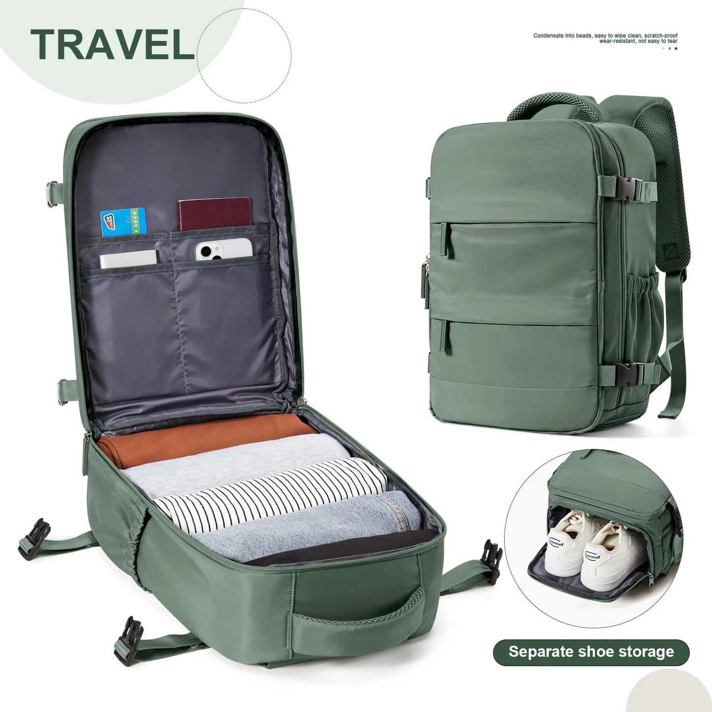 Ryanair Backpack 40x20x25 Cabin Bag Travel Backpack for Men Women Hand Luggage Leisure Laptop Backpack mochila para viaje cabina - M & M Global