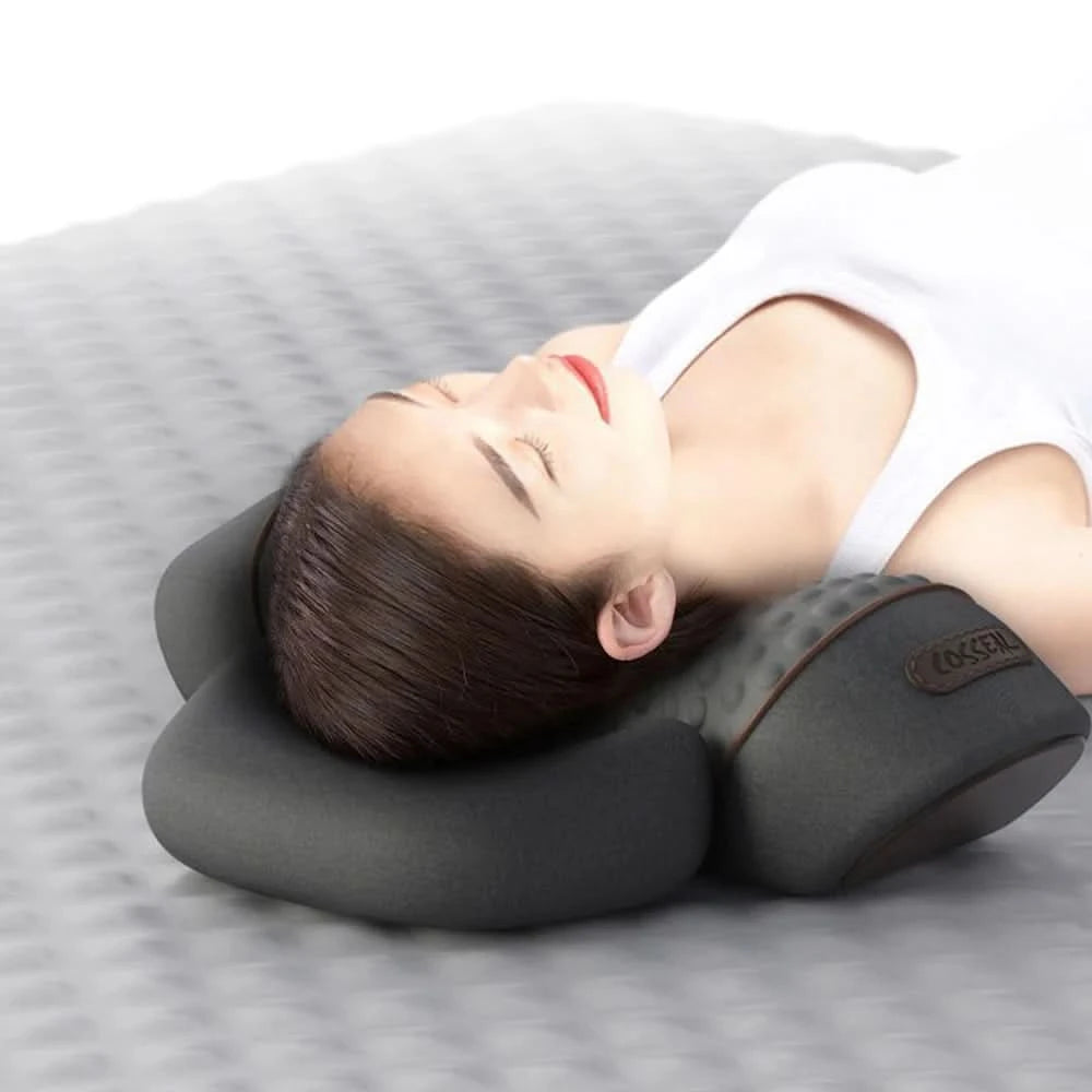 Electric Neck Massager Pillow Cervical Stretcher Heating Vibration Massage Back Traction Orthopedic Sleeping Pillows Support - M & M Global