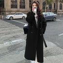 Plus Size Trendy Korean Style Woolen Coat Women's Loose Midi Student Style Jacket Autumn Winter New Arrival Small Size Outerwear