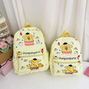 Sanrio Kuromi Hello Kitty My Melody Cinnamoroll Cartoon Backpack Cute Pompom Purin Pochacco School Bag For Adults Kids Sac A Dos - M & M Global