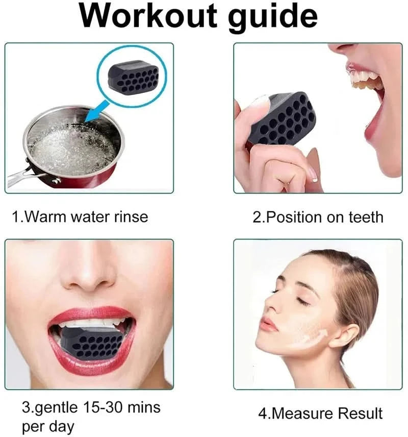 Jaw Line Exerciser Ball Jaw Line Trainer Face Facial Muscle Exercise Ball JawLine Chew Ball Face Muscle Training Fitness Equipme - M & M Global