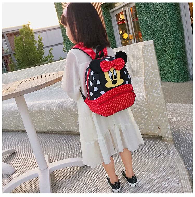 Disney Cartoon Backpack For Baby Boys Girls Minnie Mickey Mouse Children Lovely Schoolbag Kindergarten Schoolbag Kids Gift - M & M Global