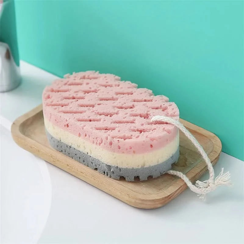 Soft Sponge Body Scrubber Bath Exfoliating Scrub Sponge Shower Brush Body Skin Cleaner Dead Skin Remover - M & M Global