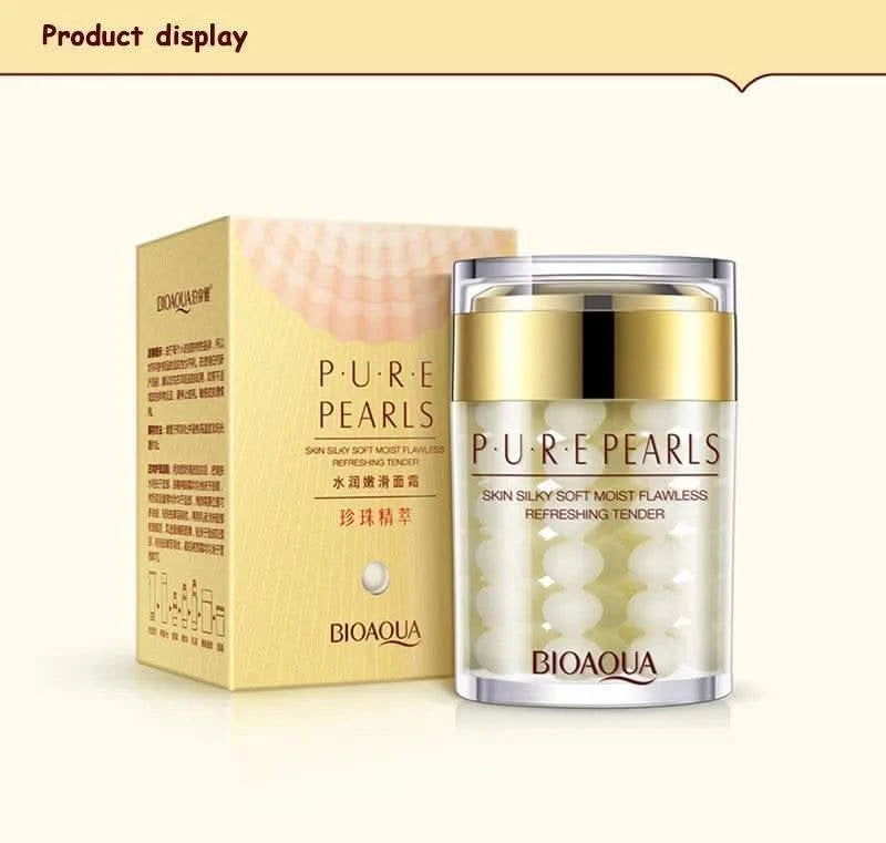 BIOAQUA Pure Pearl Face Skin Care Sets Facial Cream Eye Cream Firming Anti Dark Circles Moisturizing Brightening skincare Set - M & M Global