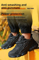 Protective Safety Shoes Men Anti-smash Anti-puncture Steel Toe Work Shoes Breathable Security Industrial Shoes Men Safety Boots