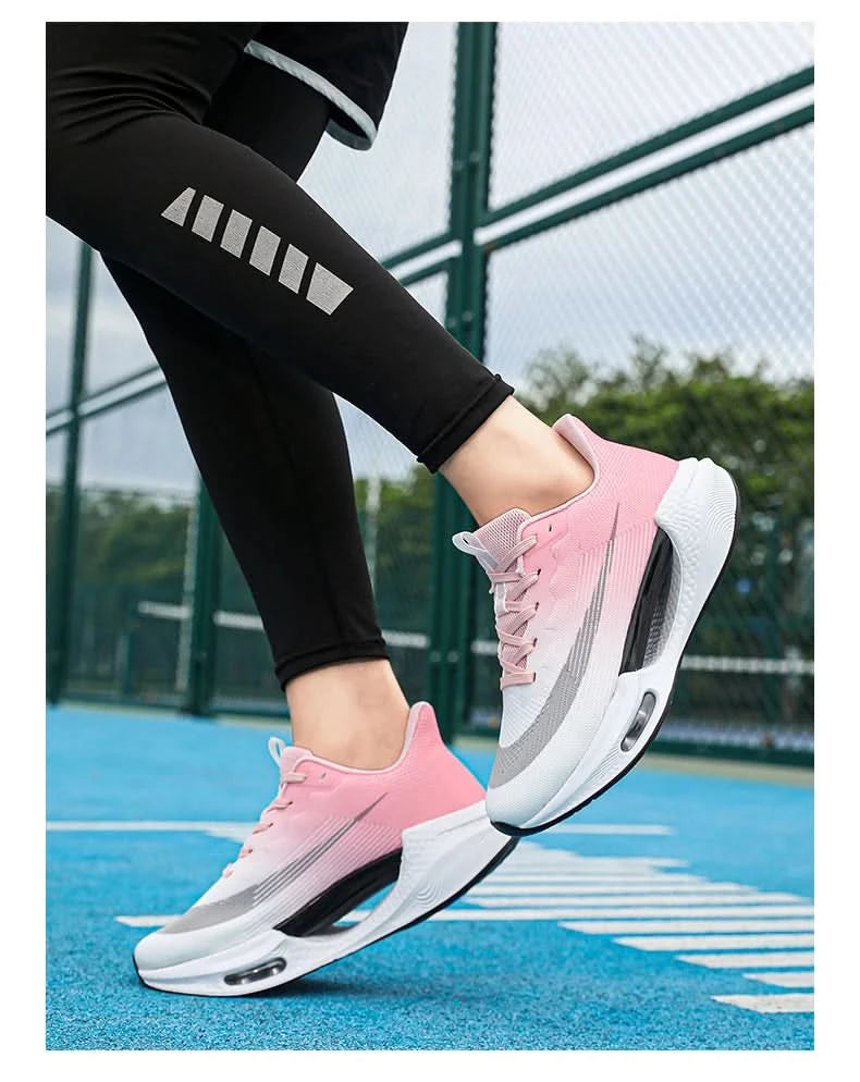 Men Running Sneaker Air Cushion Marathon Running Shoes Breathable Runner Trainers Women Platform Sports Shoes Speciality Sneaker - M & M Global
