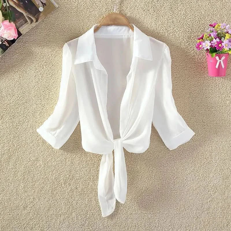 New Elegant Suit Two-piece Dress High Waist Sleeveless Slim A-line Skirt Floral Embroidery White Top Bow Belt Vintage  WOMEN - M & M Global