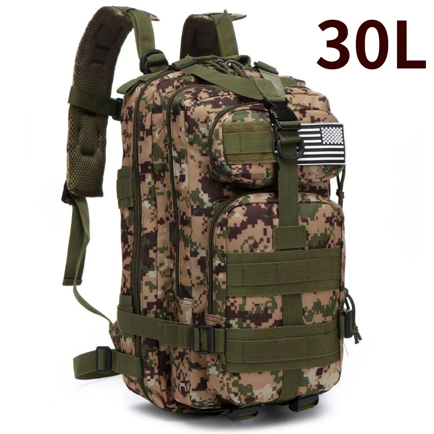 30L/50L 1000D Nylon Waterproof Trekking Fishing Hunting Bag Backpack Outdoor Rucksacks Tactical Sports Camping Hiking - M & M Global