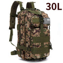 30L/50L 1000D Nylon Waterproof Trekking Fishing Hunting Bag Backpack Outdoor Rucksacks Tactical Sports Camping Hiking - M & M Global