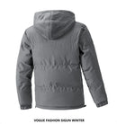 Winter New Thick Plus Size Warm Men's Fake Two-piece Trendy Cotton Jacket with Loose Zipper and Casual Cotton Jacket for Men