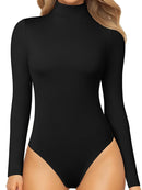 O Neck Long Sleeve Solid Color Sexy Bodysuit Women Autumn Winter Body Top Casual High Waist Lady Streetwear Bodysuits