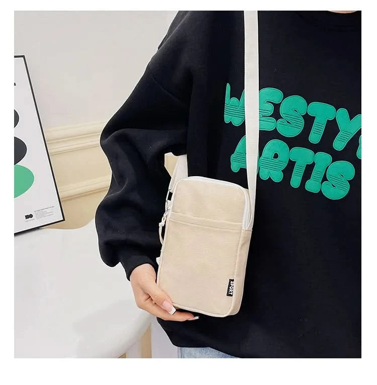 New Fashion Mobile Phone Bag Women's Messenger Bag All-match Mini Small Crossbody Bag Hanging Neck Coin Purse Vertical Handbag - M & M Global