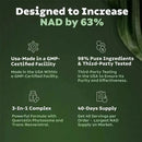 NAD+ Supplements for Anti-Aging Energy Focus and Nicotinamide Riboside Resveratrol - M & M Global