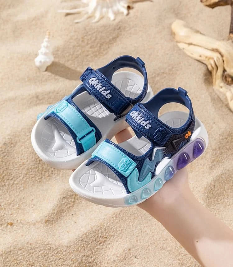 New Summer Children's Soft Soled Sandals Anti Slip Breathable For Boys And Girls Water Wading Baby Beach Sandals - M & M Global