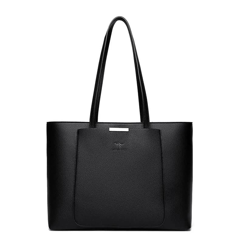 Solid Color Luxury Handbag Women Bags Designer HIgh Quality Leather Shoulder Bags for Women 2024 High Capacity Shopping Tote Bag - M & M Global