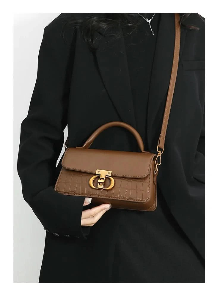 Small Leather Armpit Bags for Women, Chain Shoulder, Crossbody Bag, Ladies Vintage Underarm Handbags, Summer - M & M Global