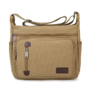 Men's Multi Pocket Casual Shoulder Bag - Adjustable Shoulder Strap, Zipper Closure, Ideal for Daily Commuting - M & M Global