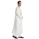 Muslim Arab Men Thobe Thawb Caftan Eid Jubba Thobe Mens Cardigan Abaya Long Dress Ramadan Robe Saudi Arab Musulman Caftan Dubai - M & M Global