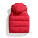 Men Autumn Thicken Cotton Sleeveless Vests Jacket Coat Mens Winter Warm Detachable Hat Outwear Waistcoat Hooded Vest Jacket Male