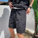 Summer Cargo Style Set Men's Casual Hooded Solid Short Sleeve T-shirt Shorts Loose Fashion High Quality Handsome Sweatshirt Suit