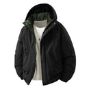 New Winter Men's Cotton Jacket Lined Graphene Design Windproof Waterproof Thermal Coat Ski Hooded Trench Windbreaker