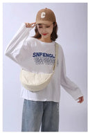 Simple Design Women's Messenger Bag Fashion Ladies Nylon Hobos Small Shoulder Bags Vintage Female Girls Purse Cloth Handbags - M & M Global