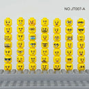 Buildings Blocks 3626 Figure Head Faces Creative Laugh Cry Cute Facial Expression Toy For High-Tech MOC Set - M & M Global