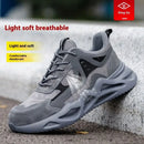 Men's Comfortable Soft-Soled Smash and Puncture Resistant Work Shoes