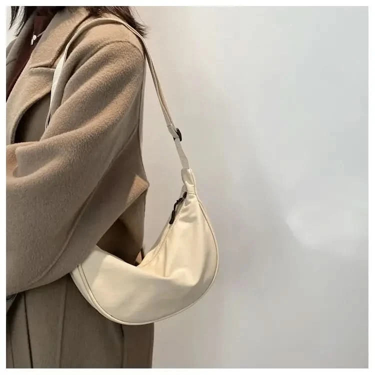 Ladies' fashionable leather PU handbag, designer shoulder bag, crossbody bag, armpit bag - M & M Global