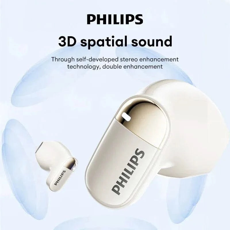 Choice Philips TAT2169 InEar Wireless Bluetooth 5.4 Earphones 3D Stereo Sound Waterproof Earbuds Game Sport Headset with Mic - M & M Global