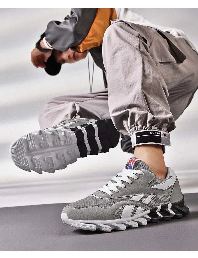 Brand Trend Size 46 47 48 Men's Wear-resistant Cushioning Thick-soled Fitness Sneakers Outdoor Breathable Running Shoes for Men - M & M Global