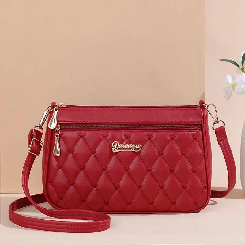 Embroidery Messenger Bags Women Leather Handbags Bags for Women Sac a Main Ladies hair ball Hand Bag - M & M Global
