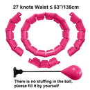 21/24/27/30 Knots Sport Fitness Hoops Abdominal Thin Waist Exercise Massage Hoop Fitness Equipment Gym Home Training Weight Loss - M & M Global