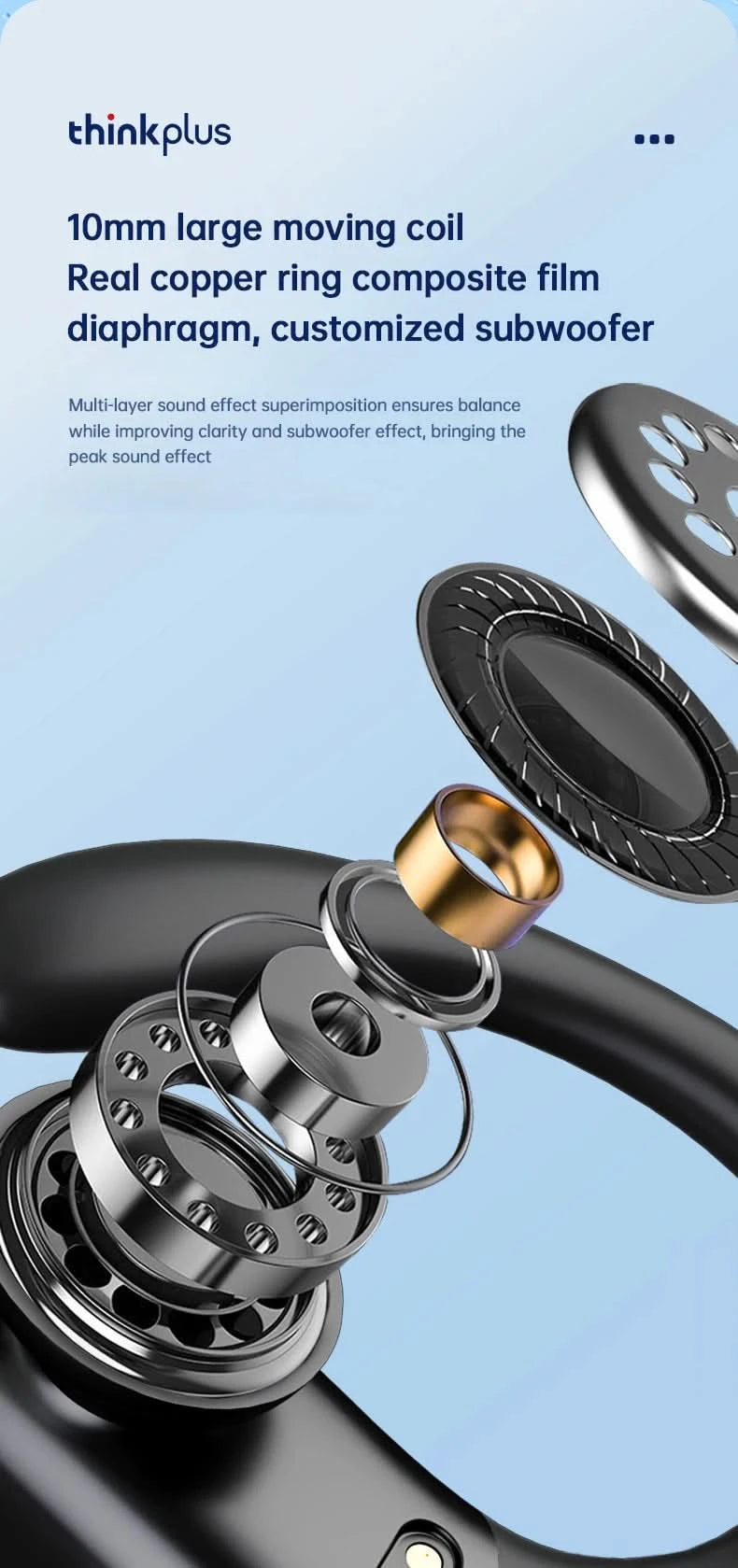 Original Lenovo XT80 Sports Wireless Earphones with Mics, LED Power Display,Hifi Stereo Sound Bluetooth 5.3 TWS HeadphHeadphones - M & M Global