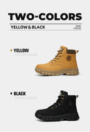Men Safety Shoes Protective Sneakers Steel Toe Cap Anti-smash Work Shoes Fashion Indestructible Boots Security Anti-Punctur