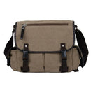 Classic Men Shoulder Bag Men's New Canvas Messenger Bag Outdoor Leisure Travel Multi Pockets Satchel Handbags Men's Designer Bag - M & M Global