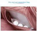 Women Gym Bags Waterproof Sports Swimming Yoga Mat Pink Weekend Travel Duffle Bags for Women Sport Fitness Shoulder Handbag