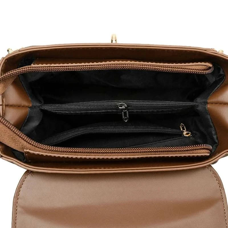 Bags for Women, Printed Fashionable Hand-Held Locks, Commuting Small Square Bag, Fashionable and Versatile Shoulder Crossbody Ba - M & M Global