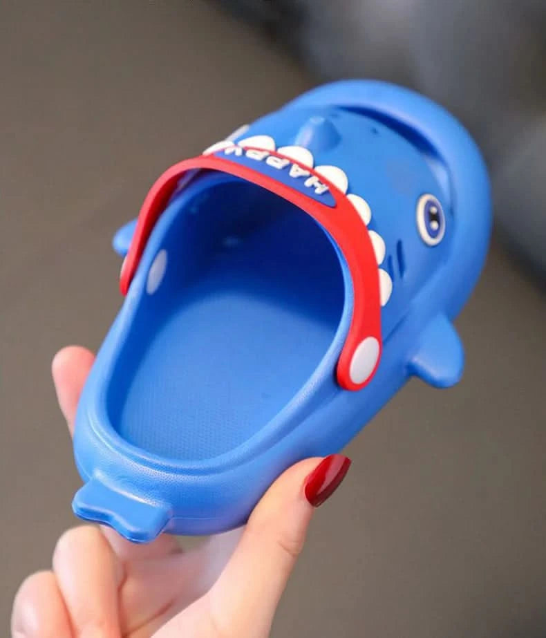 Megalodon Shark Slippers Summer EVA Waterproof Anti-slip Garden Shoes Boys And Girls Outdoor Casual Beach Sandals For Kids - M & M Global