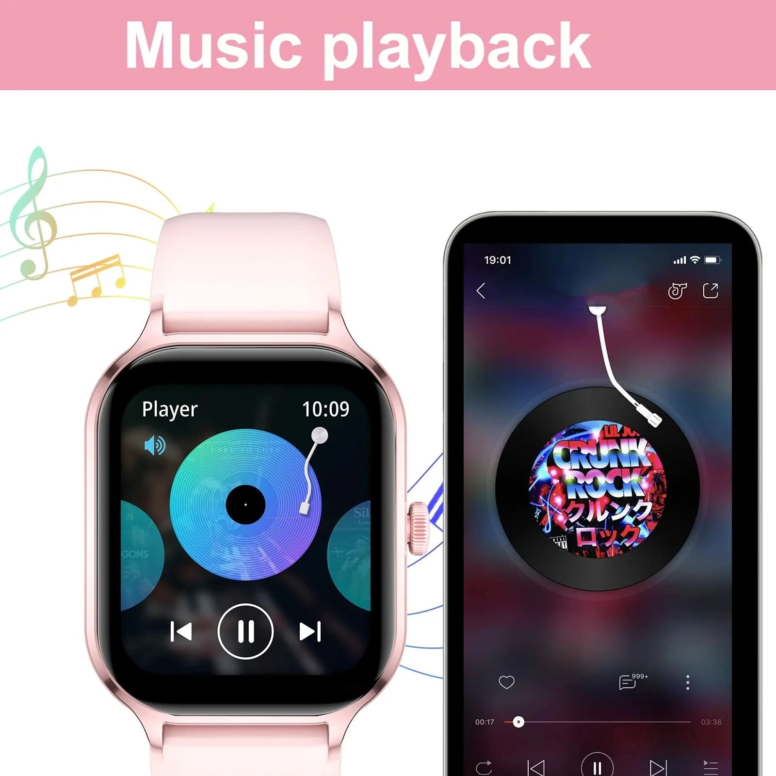 Smart Watch For Women Full Touch Screen Bluetooth Call Watches Sport Fitness Tracker Smartwatch Lady - M & M Global