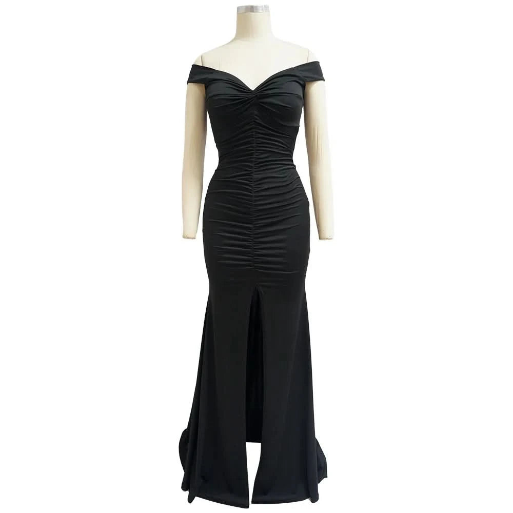 Women Long Dresses Sexy Backless Bodycon Evening Dresses Nightclub Maxi Dress Cocktail Birthday Party Welcome Prom Dress XSY039 - M & M Global