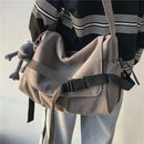 Canvas Messenger Bag Ladies Big Capacity Handbags Shoulder Bag Youth Girls Student School Bags Fashion Men Crossbody Bags Bolsos - M & M Global