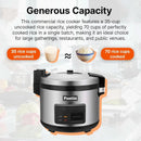 Commercial Rice Cooker Large Capacity Rice Cooker & Rice Warmer - Extra Large Rice Cooker 35 Cups Raw / 70 Cups Cooked Big Rice - M & M Global